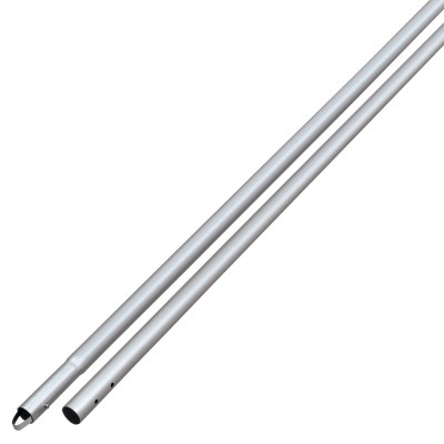 Anodized Aluminum Swaged Button Handle - 1-3/4" Diameter (Silver)